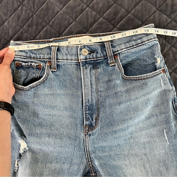 Abercrombie & Fitch Jeans Women 29 8 The 90s Straight Ultra High Rise Distressed - Picture 6 of 8